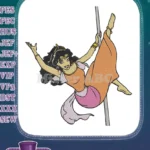 Esmeralda gypsy dancer embroidery designs from Hunchback of Notre Dame - Instant Download