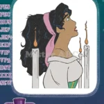 Esmeralda Character Hopeful Gaze by Candlelight Embroidery Designs - Instant Download