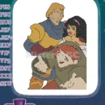 Disney Hunchback Notre Dame Phoebus Esmeralda Quasimodo Character embroidery designs - Instant Download