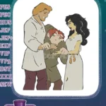 Hunchback of Notre Dame Esmeralda Quasimodo Phoebus Embroidery Designs - Instant Download