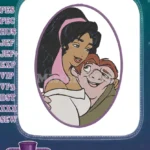 Esmeralda and Quasimodo Embracing Disney Embroidery Designs - Instant Download