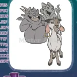 Hunchback of Notre Dame Victor Hugo Djali embroidery designs - Instant Download