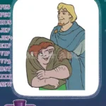 Quasimodo and Phoebus Hunchback of Notre Dame embroidery designs - Instant Download