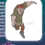 Joyful Quasimodo Hunchback of Notre Dame Character Embroidery Designs - Instant Download