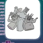 Cheerful Disney Hunchback Notre Dame Gargoyles Embroidery Designs - Instant Download