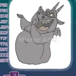 Hunchback of Notre Dame Hugo gargoyle machine embroidery designs - Instant Download