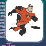 Mr. Incredible Superhero Action Pose Disney Embroidery Designs - Instant Download