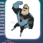 Muscular Bomb Voyage Incredibles Villain Superhero Cartoon Embroidery Designs - Instant Download