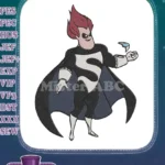 Syndrome The Incredibles Villain Character Embroidery Designs - Instant Download