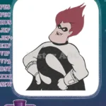 Syndrome The Incredibles Villain Character Embroidery Designs - Instant Download