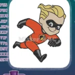 Disney Pixar Incredibles Dash Parr Running Superhero Embroidery Designs - Instant Download