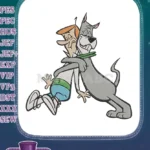 The Jetsons George and Astro hugging cartoon embroidery designs - Instant Download