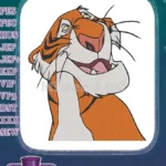 Shere Khan Disney Jungle Book tiger embroidery designs for fans - Instant Download