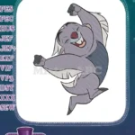 Happy Cartoon Badger Jumping Kids Embroidery Designs - Instant Download