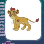 Kion Lion Guard cub cartoon character embroidery designs - Instant Download
