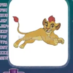 Kion Lion Guard Running Cub Embroidery Designs for Disney Fans - Instant Download