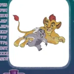 Disney Lion Guard Kion and Bunga friends embroidery designs - Instant Download