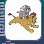 Disney Lion Guard Kion Bunga playful friends embroidery designs - Instant Download