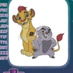 The Lion Guard Kion and Bunga Cartoon Embroidery Designs - Instant Download