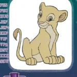 Cute Nala Lion King Baby Lioness Embroidery Designs - Instant Download