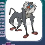 The Lion King Rafiki Mandrill Character Embroidery Designs - Instant Download