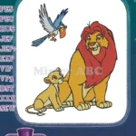 Majestic Mufasa Lion Cub Zazu African Animal Embroidery Designs - Instant Download