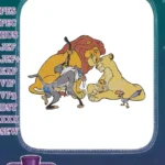Lion King Family Rafiki Simba Zazu Embroidery Designs - Instant Download