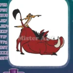 Hakuna Matata Timon Pumbaa adventure friendship embroidery designs - Instant Download