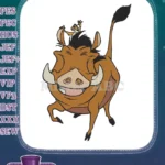 Happy Disney Lion King Pumbaa and Timon embroidery designs - Instant Download