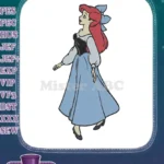 Ariel Little Mermaid classic fairytale embroidery designs for children - Instant Download