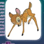 Cute spotted fawn Bambi forest animal embroidery designs - Instant Download