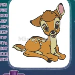 Cute baby deer fawn smiling machine embroidery designs - Instant Download