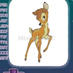 Cute young Bambi fawn woodland animal embroidery designs - Instant Download