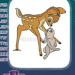 Cute fawn and bunny forest friends embroidery designs - Instant Download