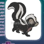 Cute Shy Cartoon Skunk Woodland Animal Embroidery Designs - Instant Download