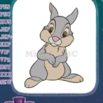 Adorable Disney Thumper bunny character embroidery designs - Instant Download