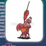 Happy Sebastian the Crab Conductor Disney Embroidery Designs - Instant Download