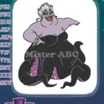 The Little Mermaid Ursula Wicked Sea Witch Octopus Embroidery Designs - Instant Download