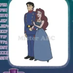 Fairy Tale Prince and Princess Royal Couple Embroidery Designs - Instant Download