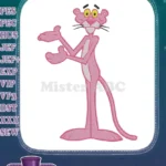 Classic Pink Panther animated series cartoon embroidery designs - Instant Download