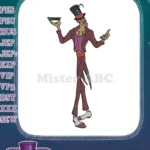 Dr Facilier Voodoo Man Shadow Embroidery Designs - Instant Download