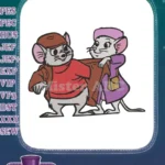 Bernard and Bianca Disney Rescuers cartoon mouse embroidery designs - Instant Download