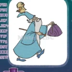 Merlin the Wizard and Bird Fantasy Embroidery Designs - Instant Download