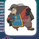 Classic Disney Pete Musketeer Swashbuckler Character embroidery designs - Instant Download