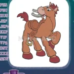 Happy Bullseye Toy Story Horse Cartoon Movie Embroidery Designs - Instant Download