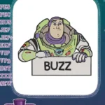 Buzz Lightyear Toy Story Character Embroidery Designs for Fans - Instant Download