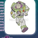 Disney Pixar Toy Story Buzz Lightyear running pose embroidery designs - Instant Download