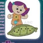 Cute Dolly and Peas-in-a-Pod Toy Story embroidery designs - Instant Download