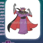 Evil Emperor Zurg Toy Story menacing purple red embroidery designs - Instant Download