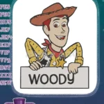 Woody Toy Story cowboy character embroidery designs for kids - Instant Download